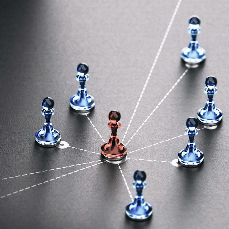 Social links as game pieces